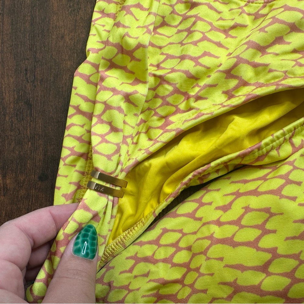 NWT Vix Mamba snake yellow Bia Tube Bikini Set Top D bottoms XS - Picture 6 of 9